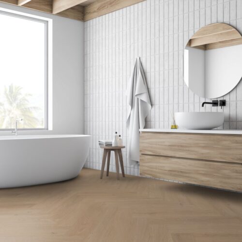 Lignum Core Herringbone Sahara Rooms
