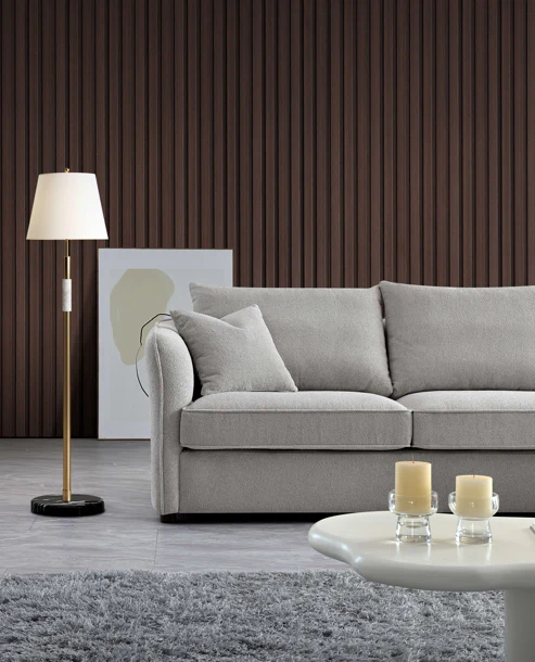 Rubin Corner chaise pebble 6 Rubin Corner Chaise Pebble 6