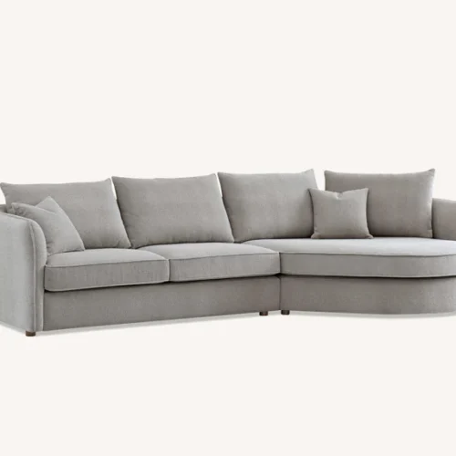 Rubin Corner Chaise Pebble 8