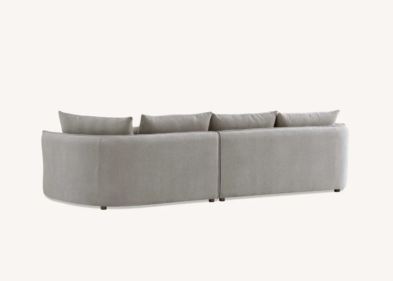 Rubin Corner chaise pebble 9 Rubin Corner Chaise Pebble 9