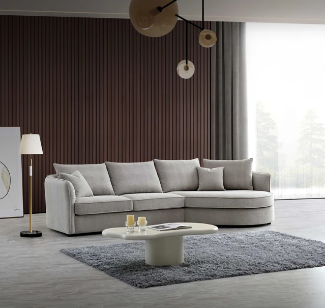 Rubin Corner chaise pebble Rubin Corner Chaise Pebble