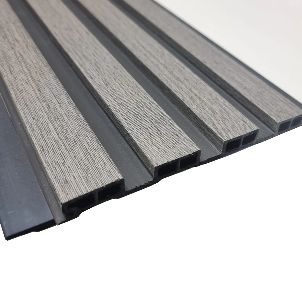 Wood effect slatted wall panels ash grey 2 Wood Effect Slatted Wall Panels Ash Grey 2