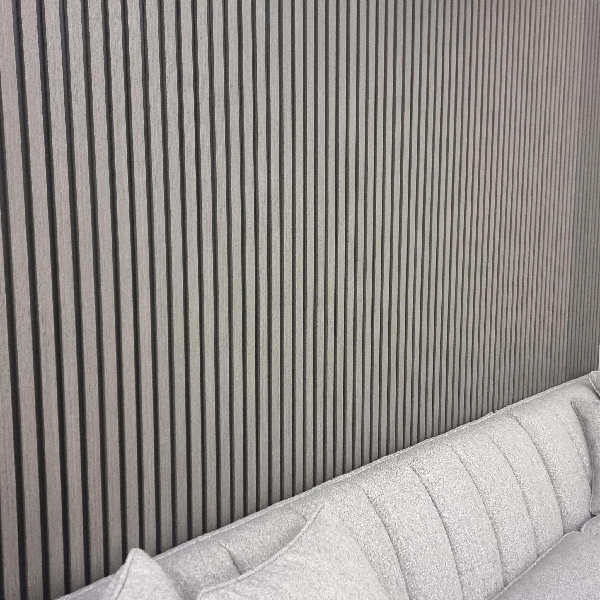 Wood effect slatted wall panels ash grey 3 Wood Effect Slatted Wall Panels Ash Grey 3