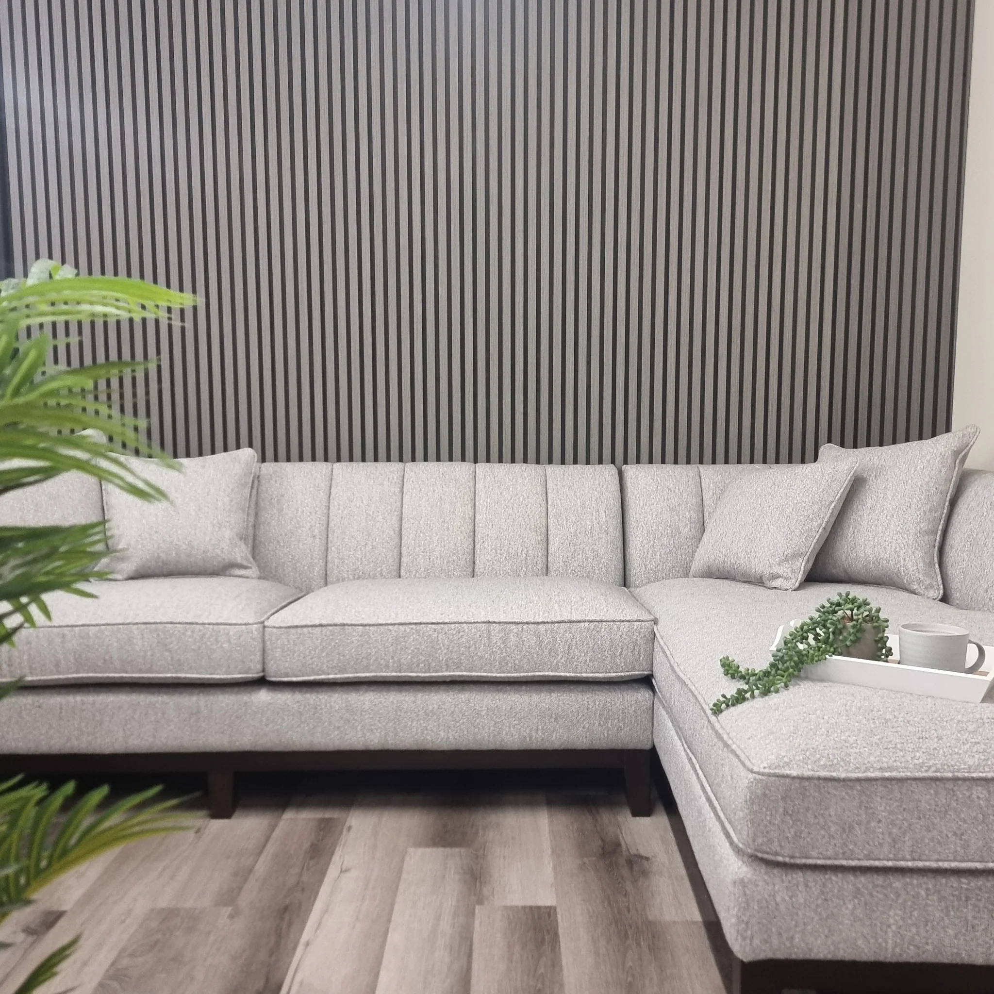 Wood effect slatted wall panels ash grey 4 Wood Effect Slatted Wall Panels Ash Grey 4