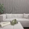 Real Wooden Acoustic Slatted Wall Panels - Light Oak - 240cm x 60cm (4 pack) product image 5