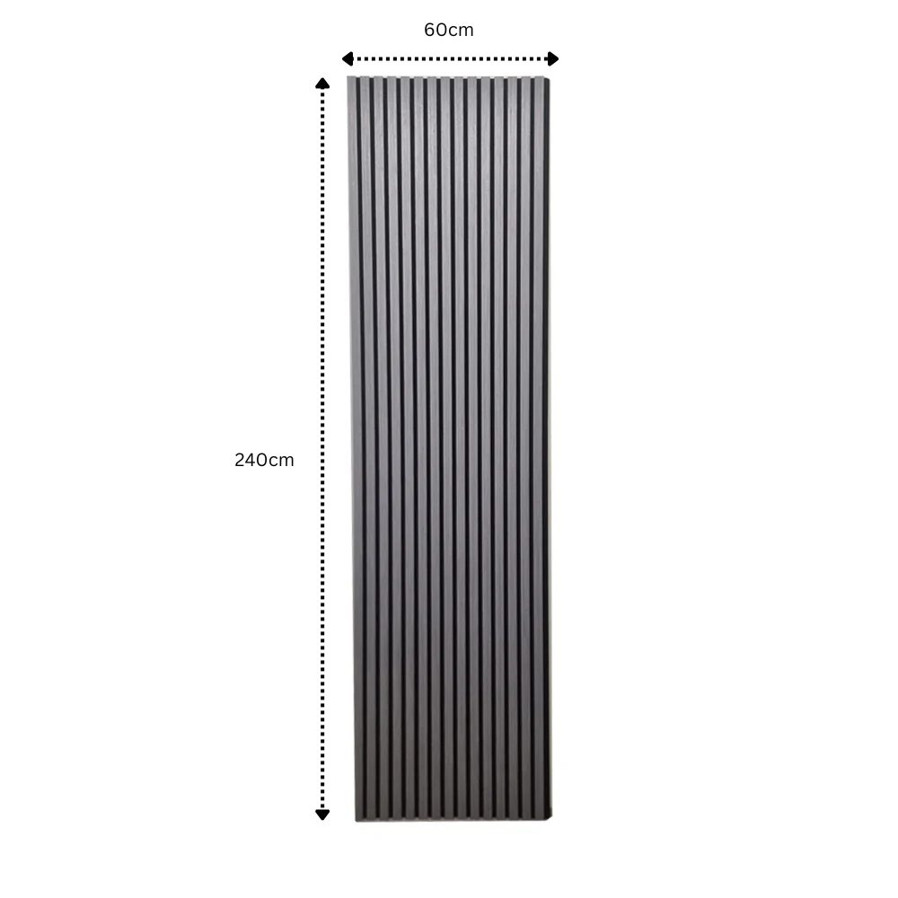 Real Wooden Acoustic Slatted Wall Panels - Light Oak - 240cm x 60cm (4 pack) Image 8 Real Wooden Acoustic Slatted Wall Panels - Light Oak - 240cm x 60cm (4 pack) product image 8
