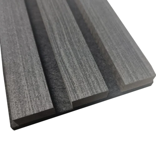 Real Wooden Acoustic Slatted Wall Panel One Strip - Light Oak product image 9