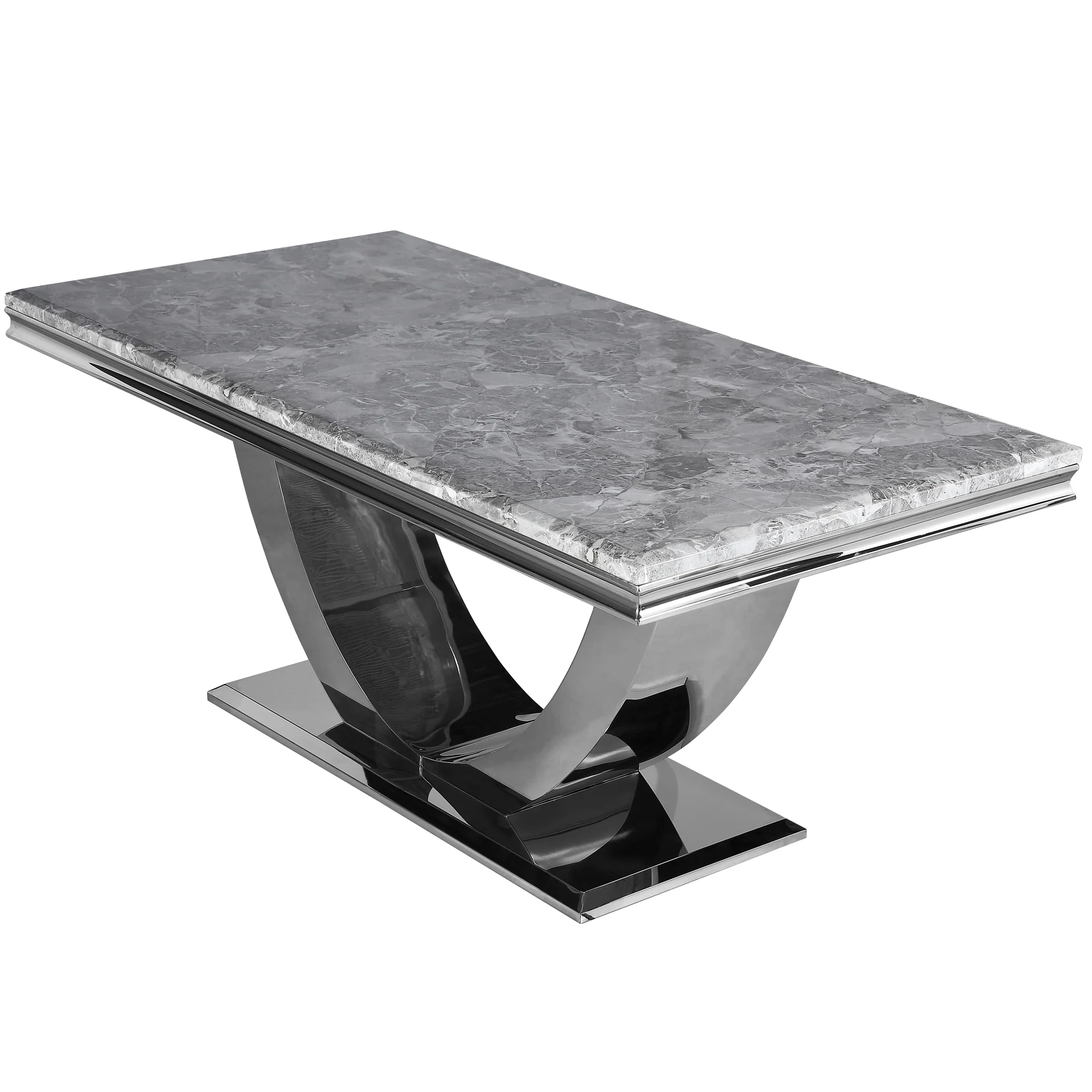 Arial dining table grey top Arial Dining Table Grey Top