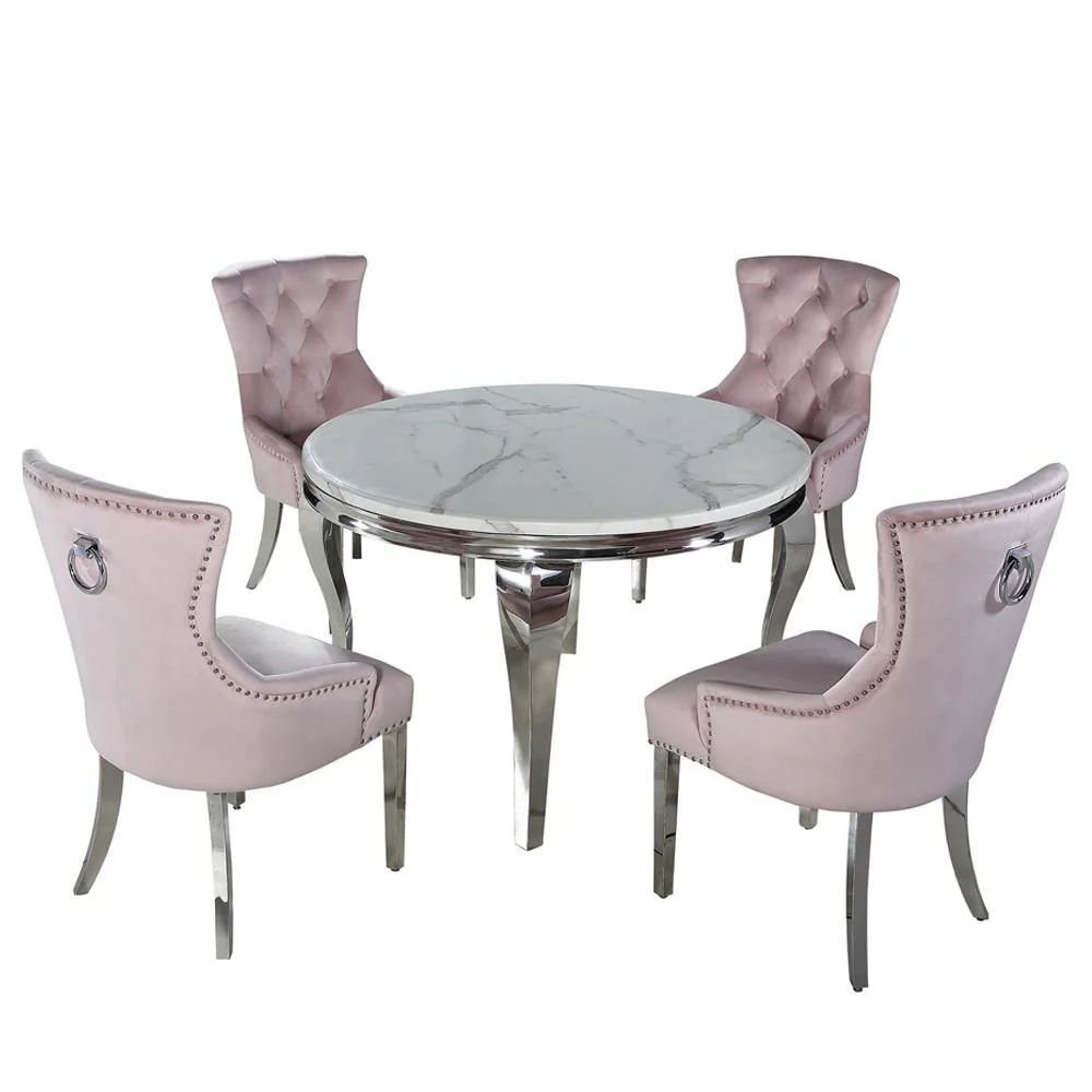 Louis 130cm Round Marble Louis 130cm Round Marble