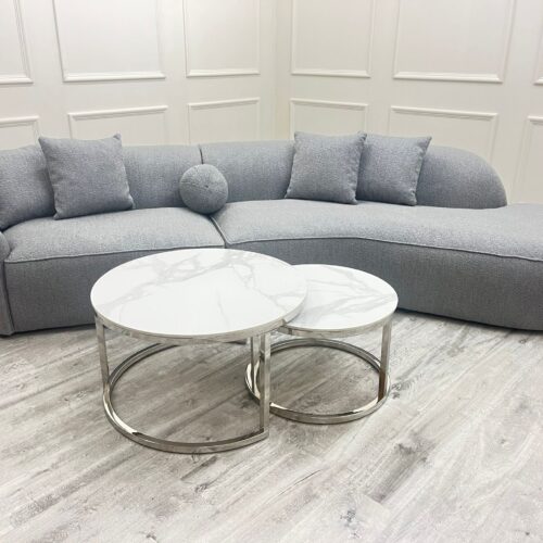 The Pebble Boucle Sofa Gre
