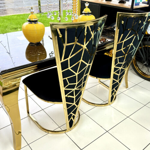 Dc2041 Vienna Black Gold Dining Chair 3 Scaled