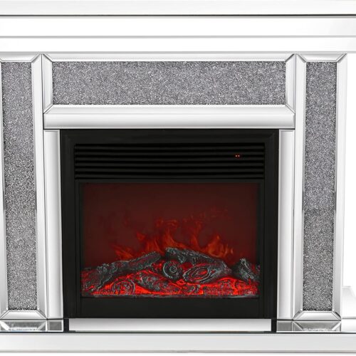 Mirrored Fireplace