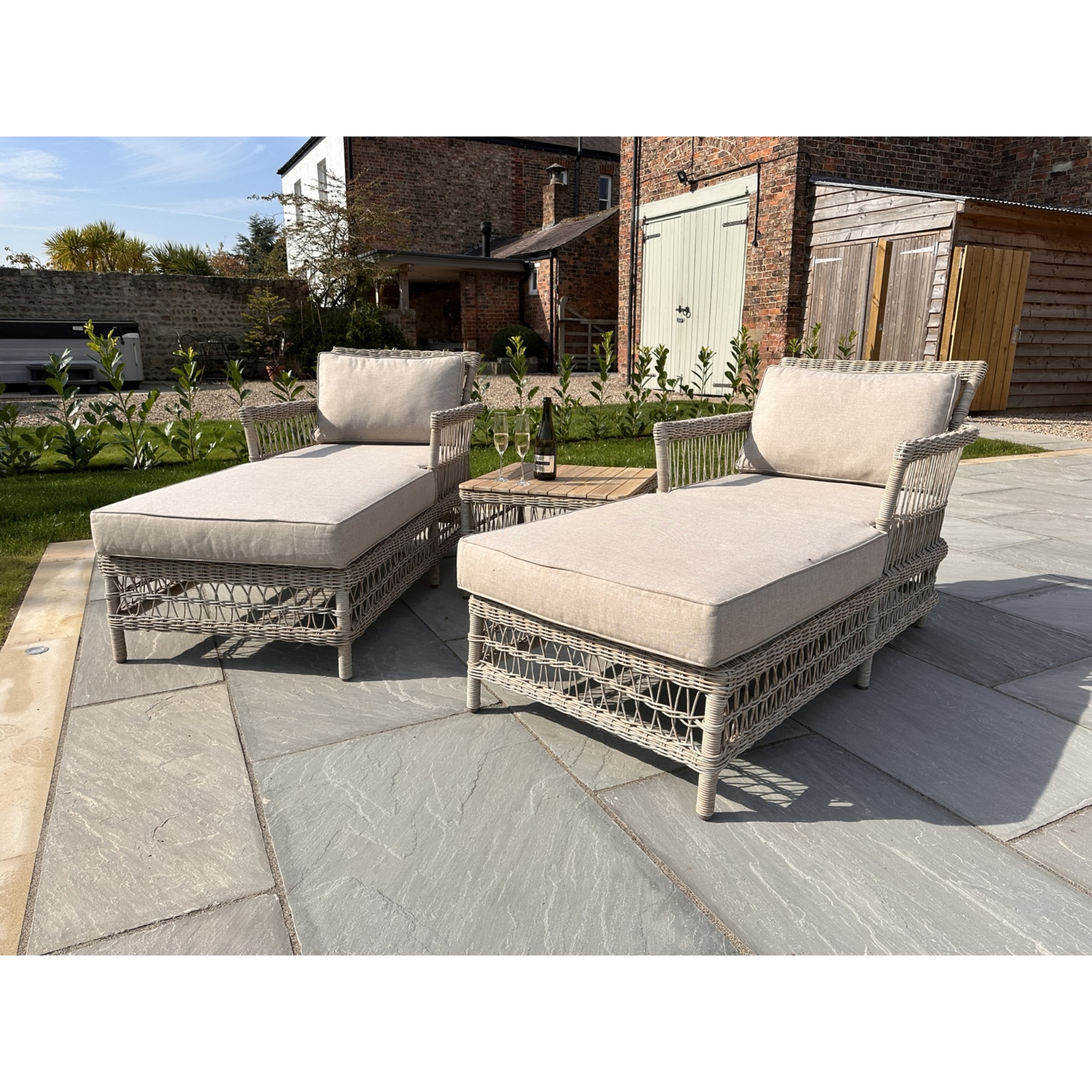 Provence Collection Outdoor Sun Lounger Set Provence Collection Outdoor Sun Lounger Set