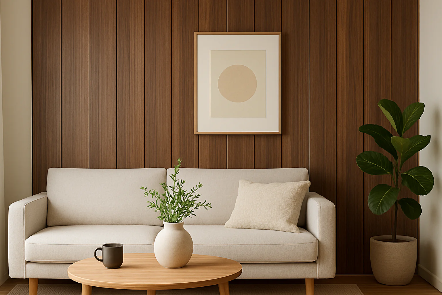 WPC Wood Effect Flat Style Wall Panels walnut Wpc Wood Effect Flat Style Wall Panels Walnut