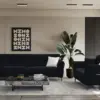Albany Sofa Range In Black Lux Boucle Fabric