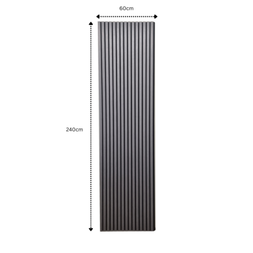 Acoustic Slatted Wall Panels - Luxe Finish - Gold Metallic - 240cm x 60cm (4 pack) product image 2