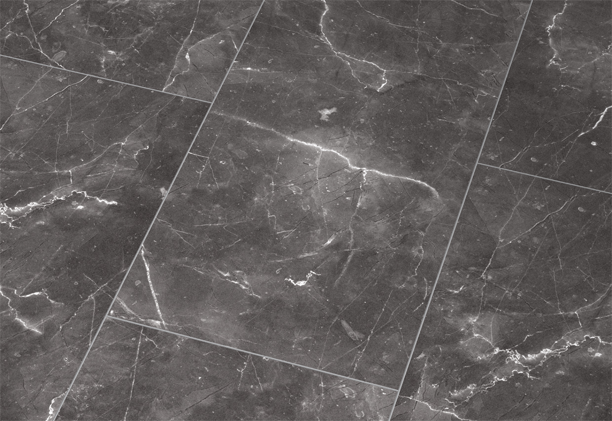 FQ-D2909_-Botticino_Dark_Angle_Shot-2.jpg Falquon Botticino Dark 8mm Stone Effect Laminate Flooring (High Gloss) - image 1