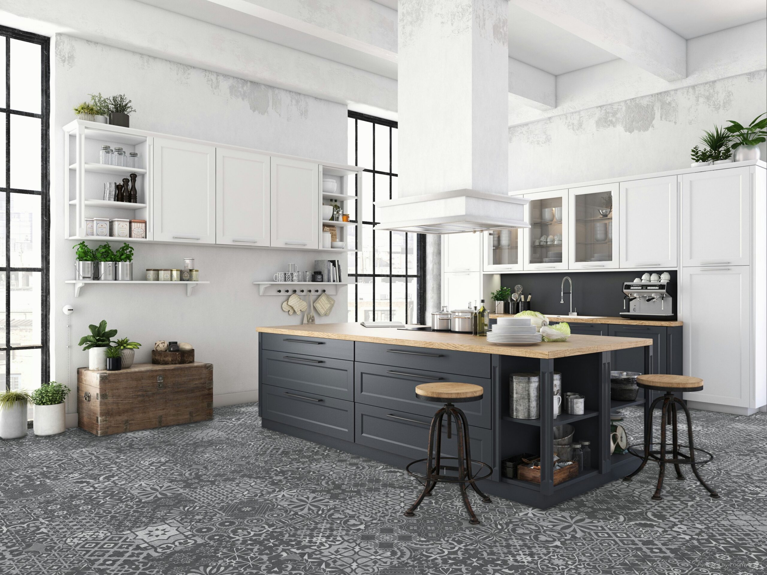 FQ-Q004_Palazzo_MT_Lifestyle_1-scaled-3.jpg Falquon Palazzo MT 8mm Stone Effect Laminate Flooring (Matt) - image 2