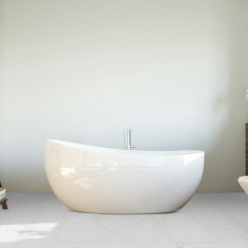 Falquon Marmorata Chiara 8mm Stone Effect Laminate Flooring (High Gloss) - image 2