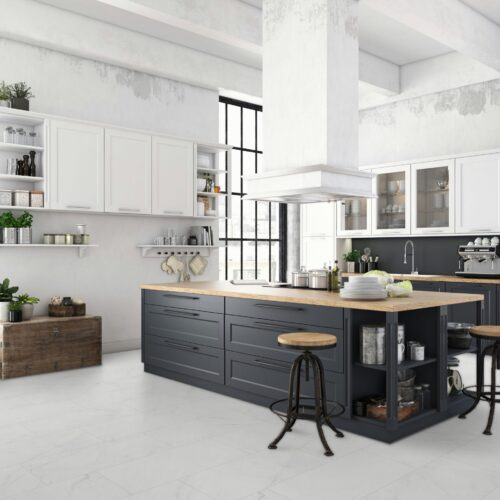 Falquon Marmorata Chiara 8mm Stone Effect Laminate Flooring (High Gloss) - image 4
