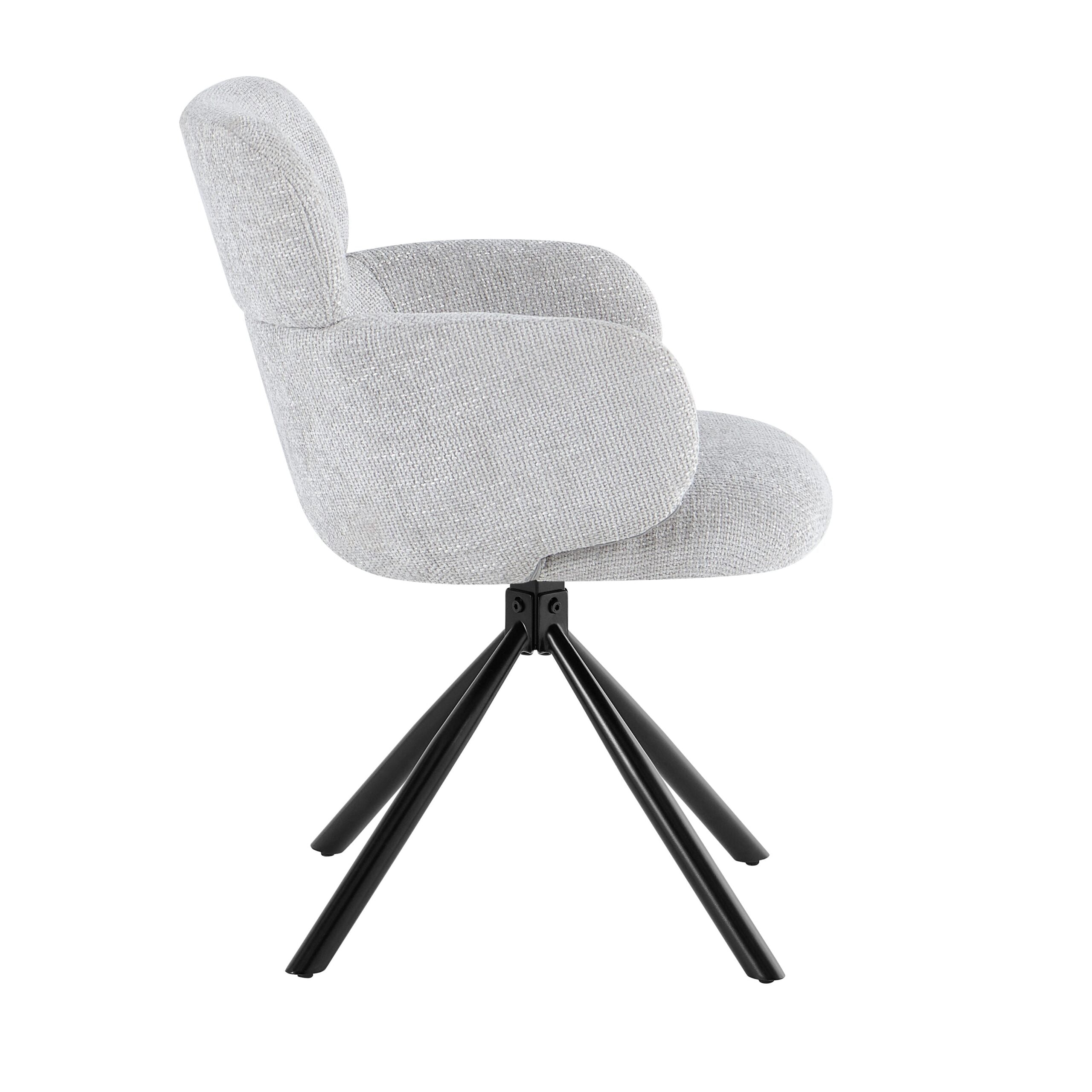 Tuscany Grey 360 Swivel Chair Image 4 Tuscany Grey 360 Swivel Chair product image 4