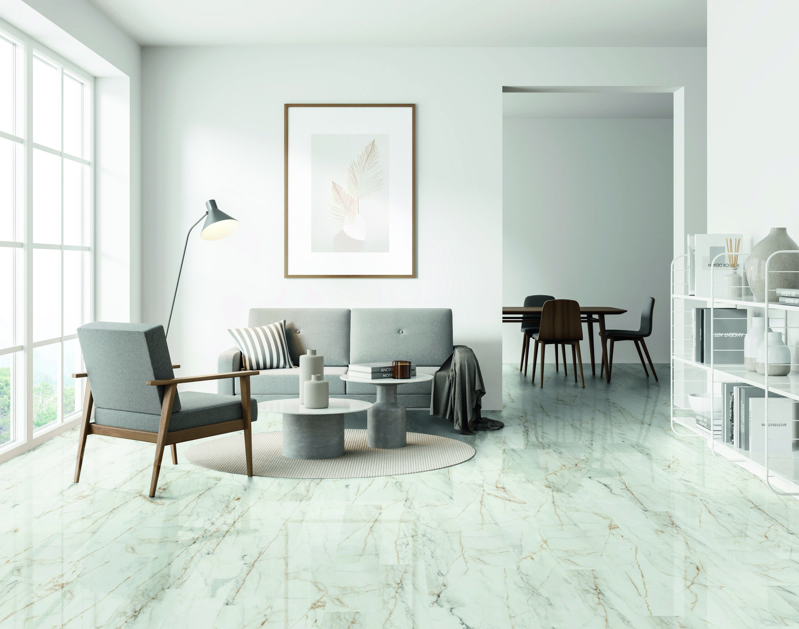 Kaindl Gloss 8mm Calacatta Gold Marble - High Gloss Laminate Flooring Image 3 Kaindl Gloss 8mm Calacatta Gold Marble - High Gloss Laminate Flooring product image 3