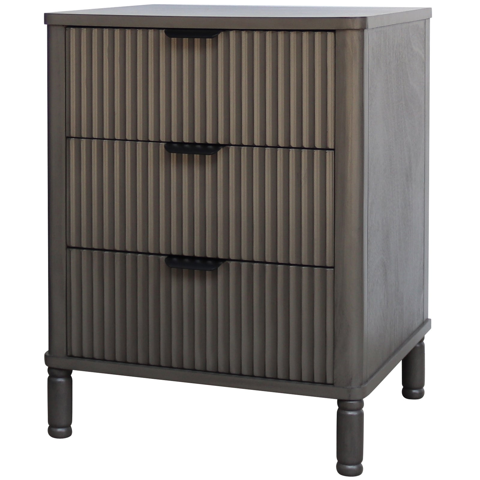 Reed Collection 3 Drawer Bedside Table Image 2 Reed Collection 3 Drawer Bedside Table product image 2
