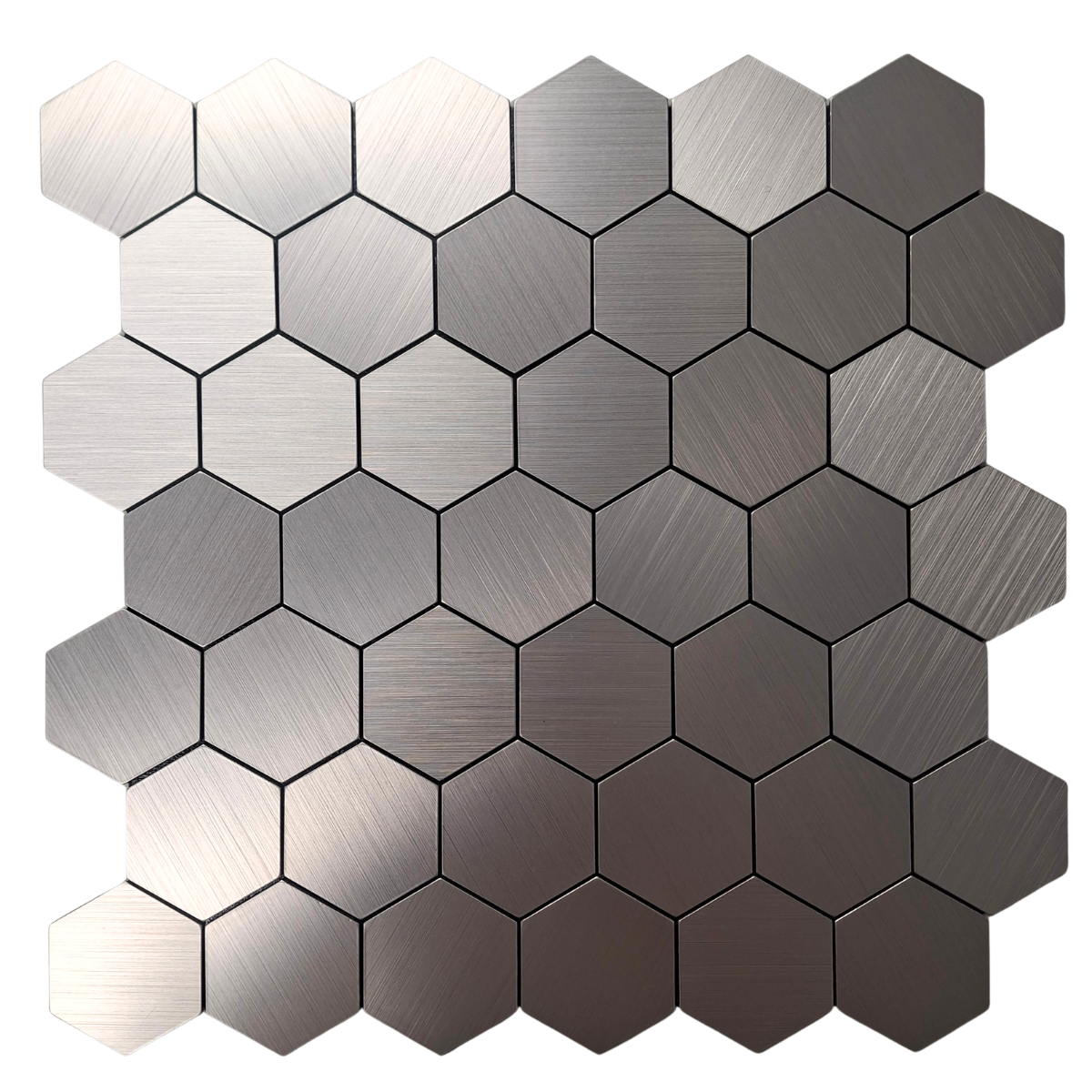Self Adhesive 3D Mosaic Wall Tiles - Hexagon - 30cm x 30cm (10 pack) Image 1 Self Adhesive 3D Mosaic Wall Tiles - Hexagon - 30cm x 30cm (10 pack) featured image